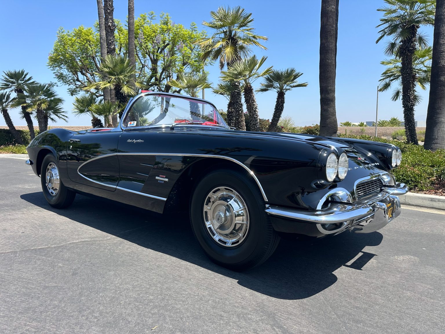 BaT 1961 Black Corvette Fuel Injected 6447