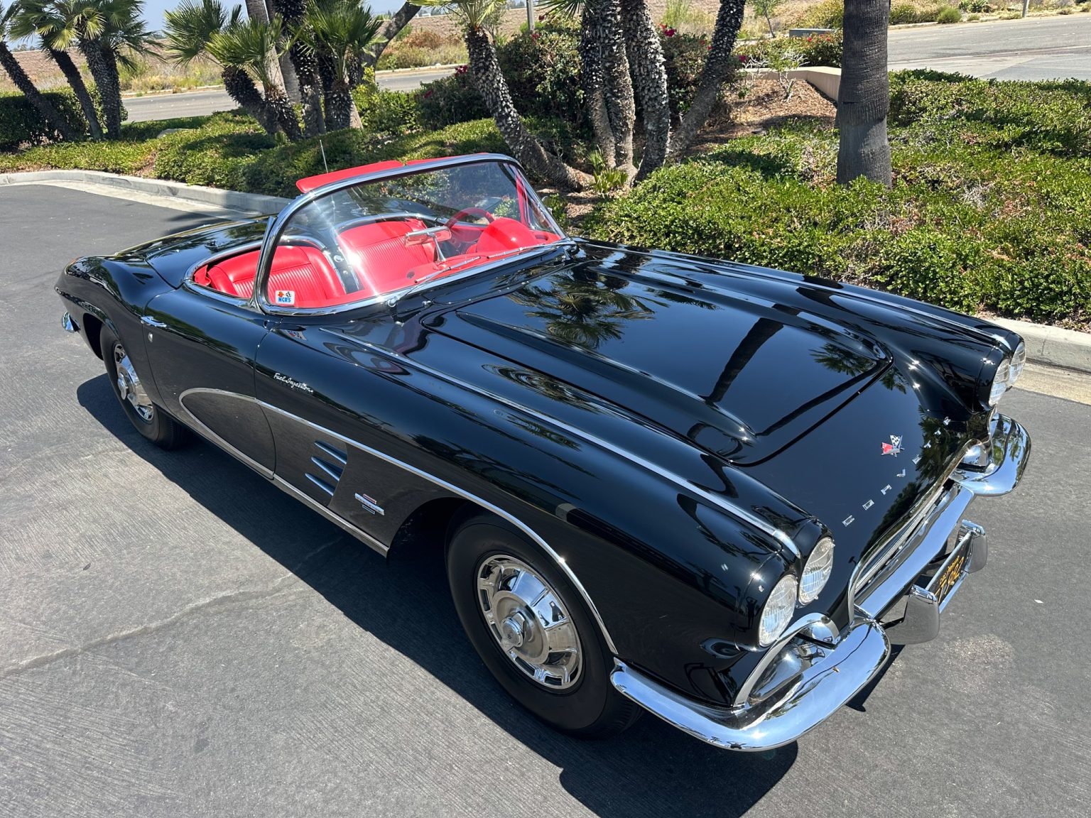 BaT 1961 Black Corvette Fuel Injected 6448