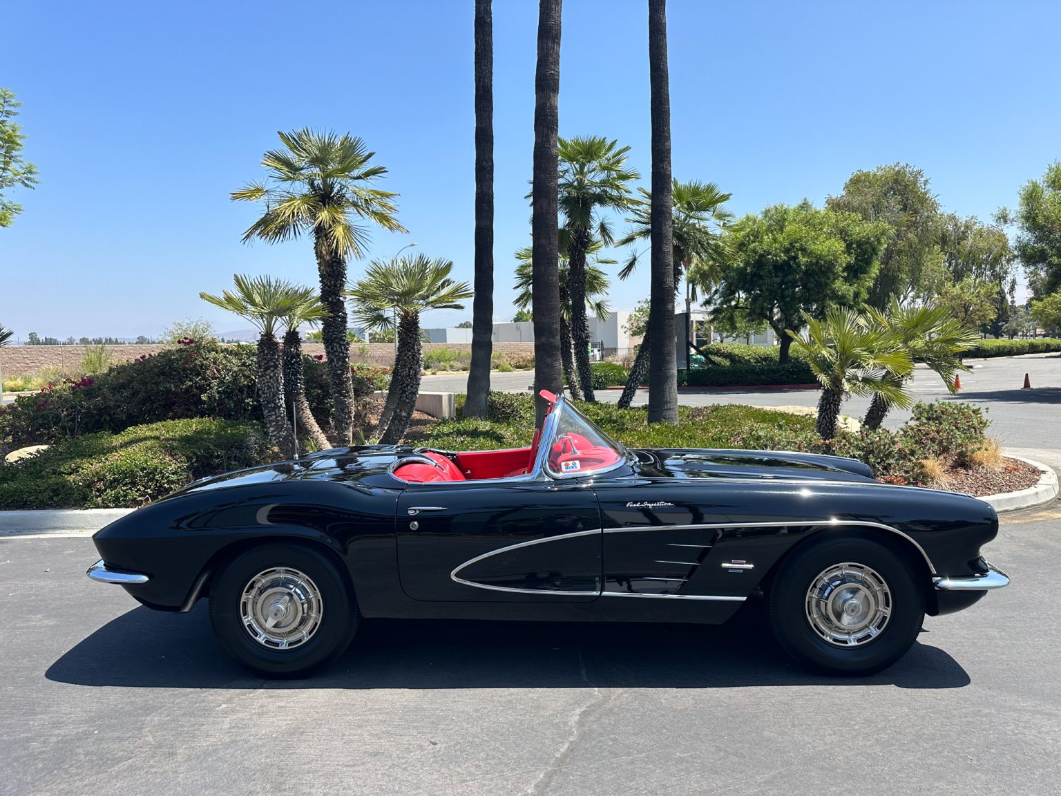 BaT 1961 Black Corvette Fuel Injected 6449