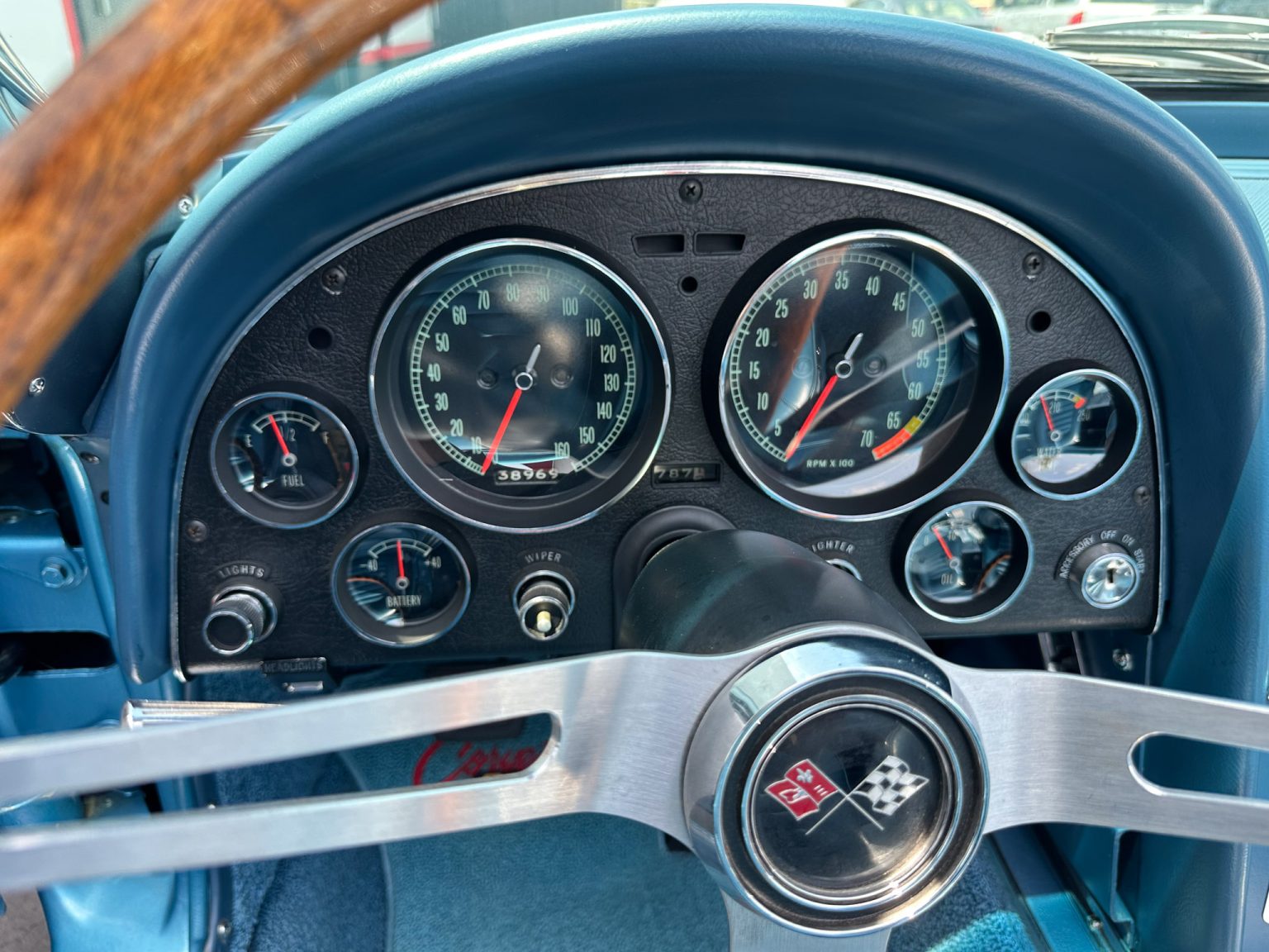 BaT 1966 Blue Corvette L72 Convertible 5890