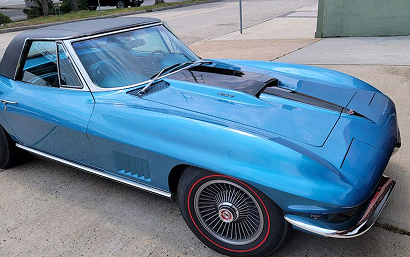 1967 Marina Blue Corvette L36 Powerglide automatic