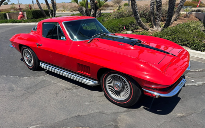 1967 Rally Red Corvette L68 Coupe