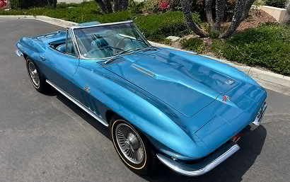 1966 Nassau Blue Corvette L72 Convertible