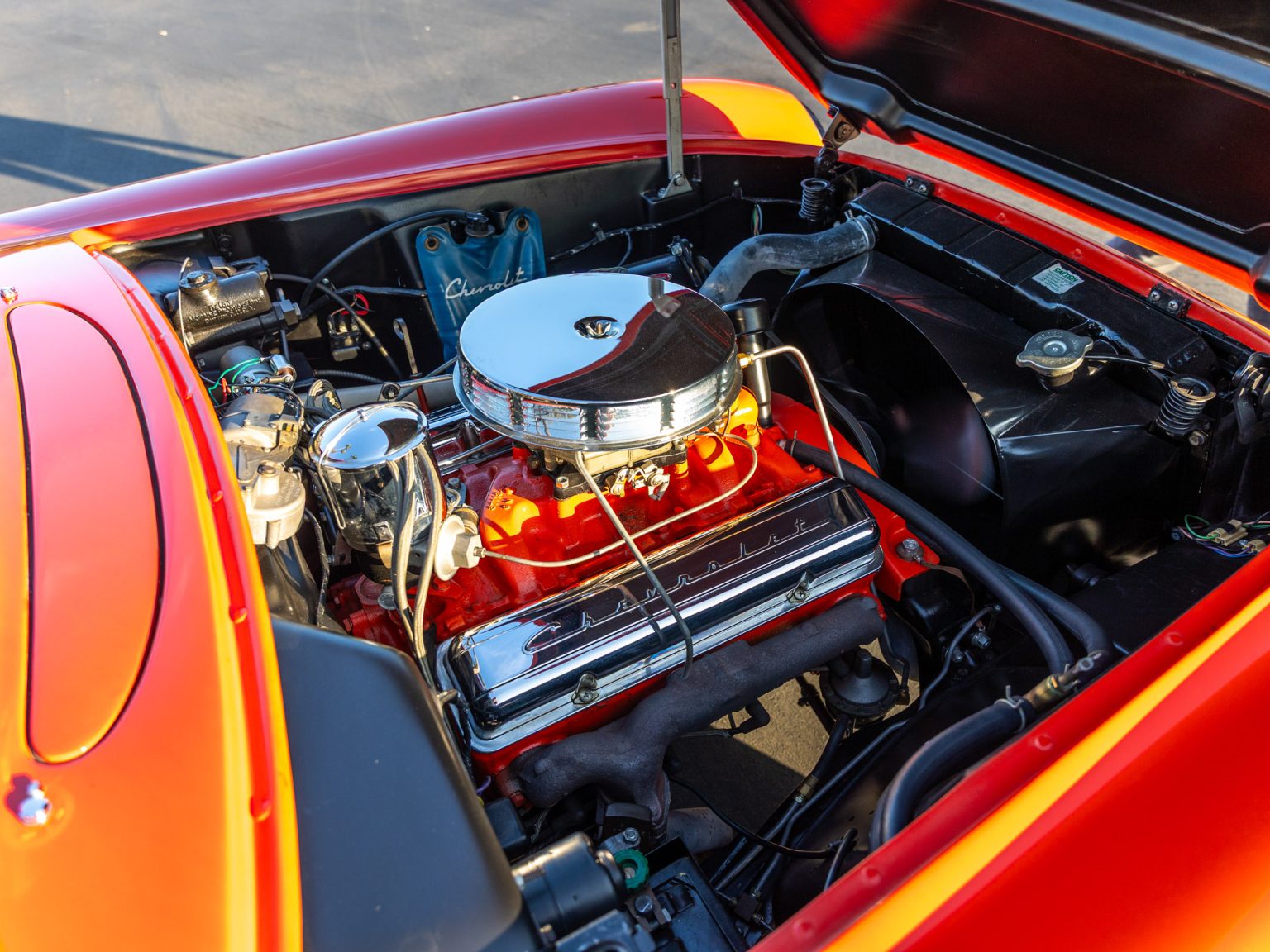 BaT 1955 Red Corvette 101