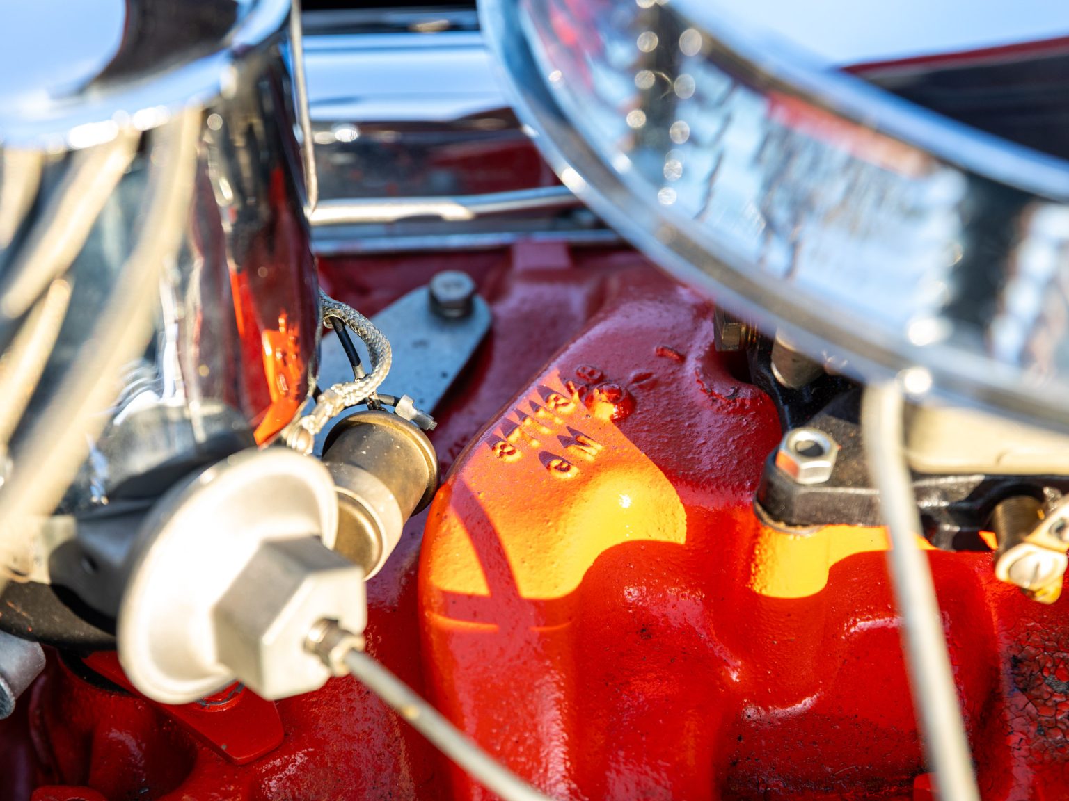 BaT 1955 Red Corvette 103