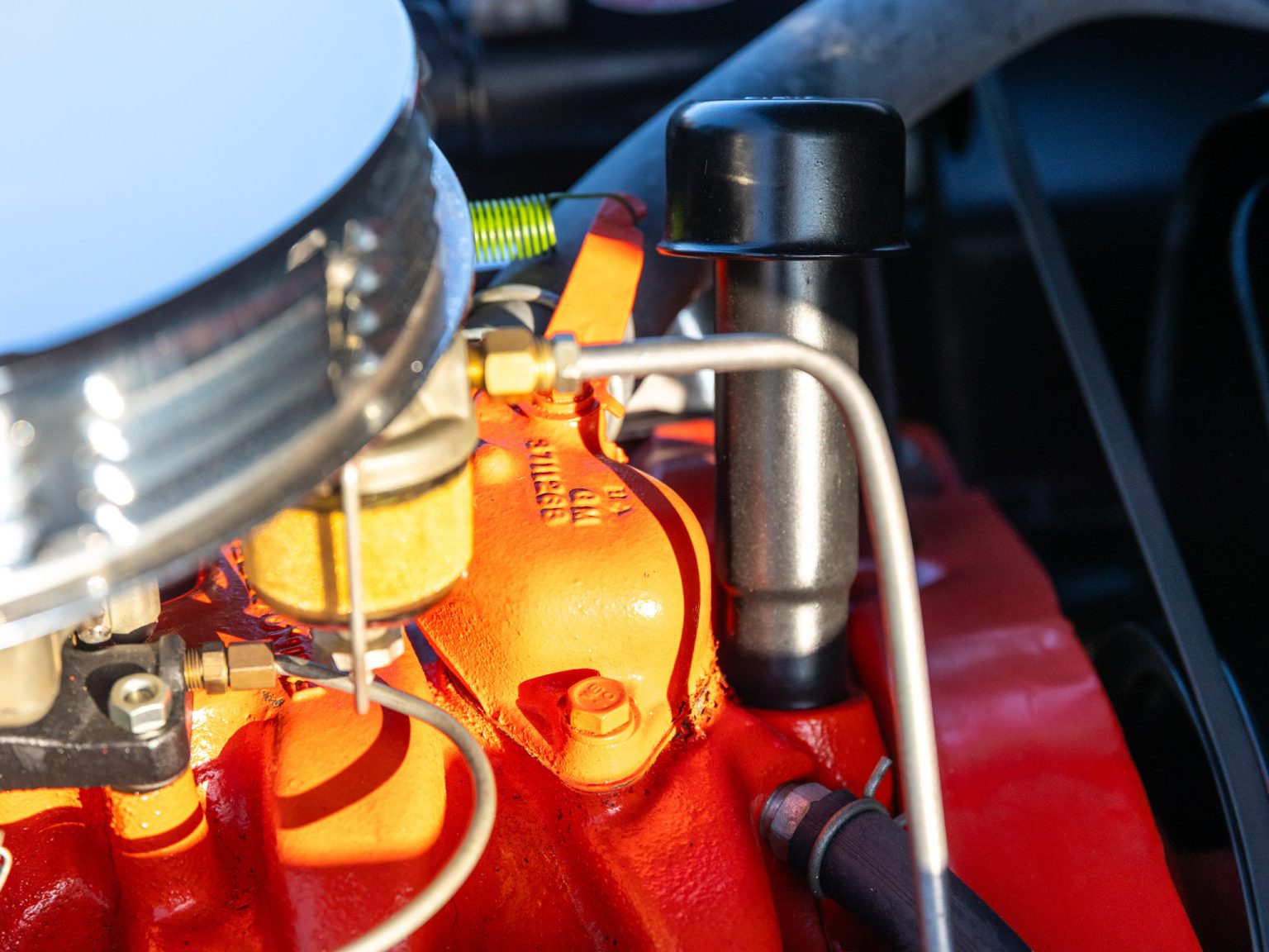 BaT 1955 Red Corvette 105