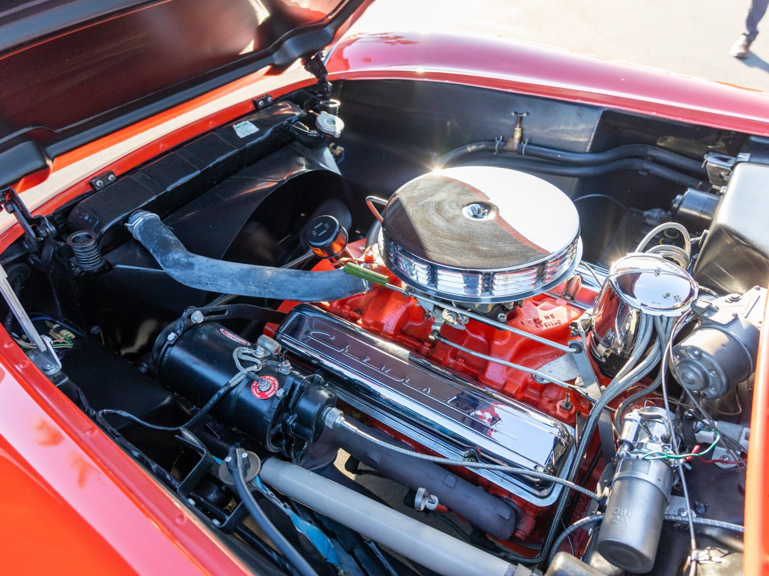 BaT 1955 Red Corvette 109