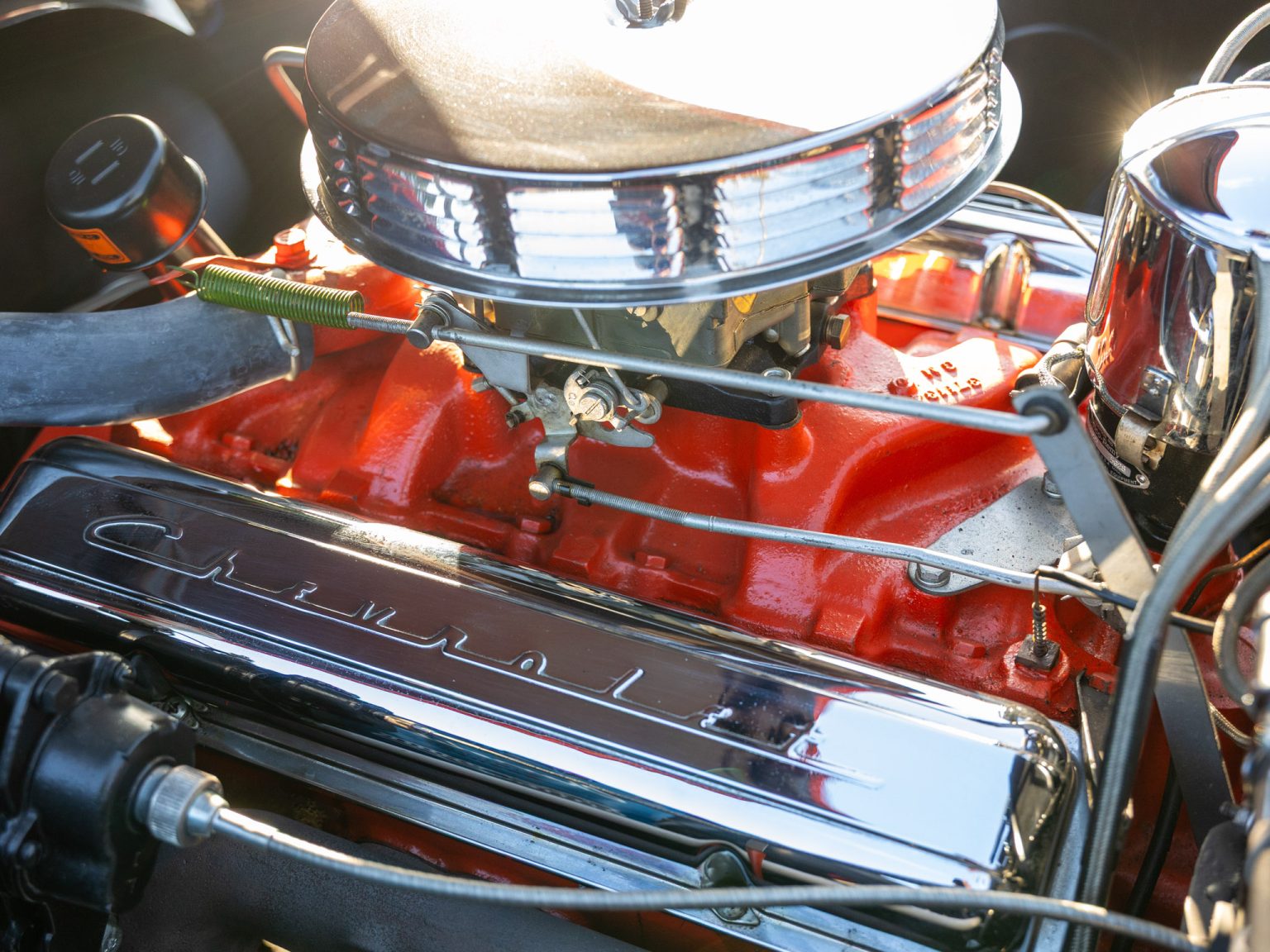 BaT 1955 Red Corvette 110