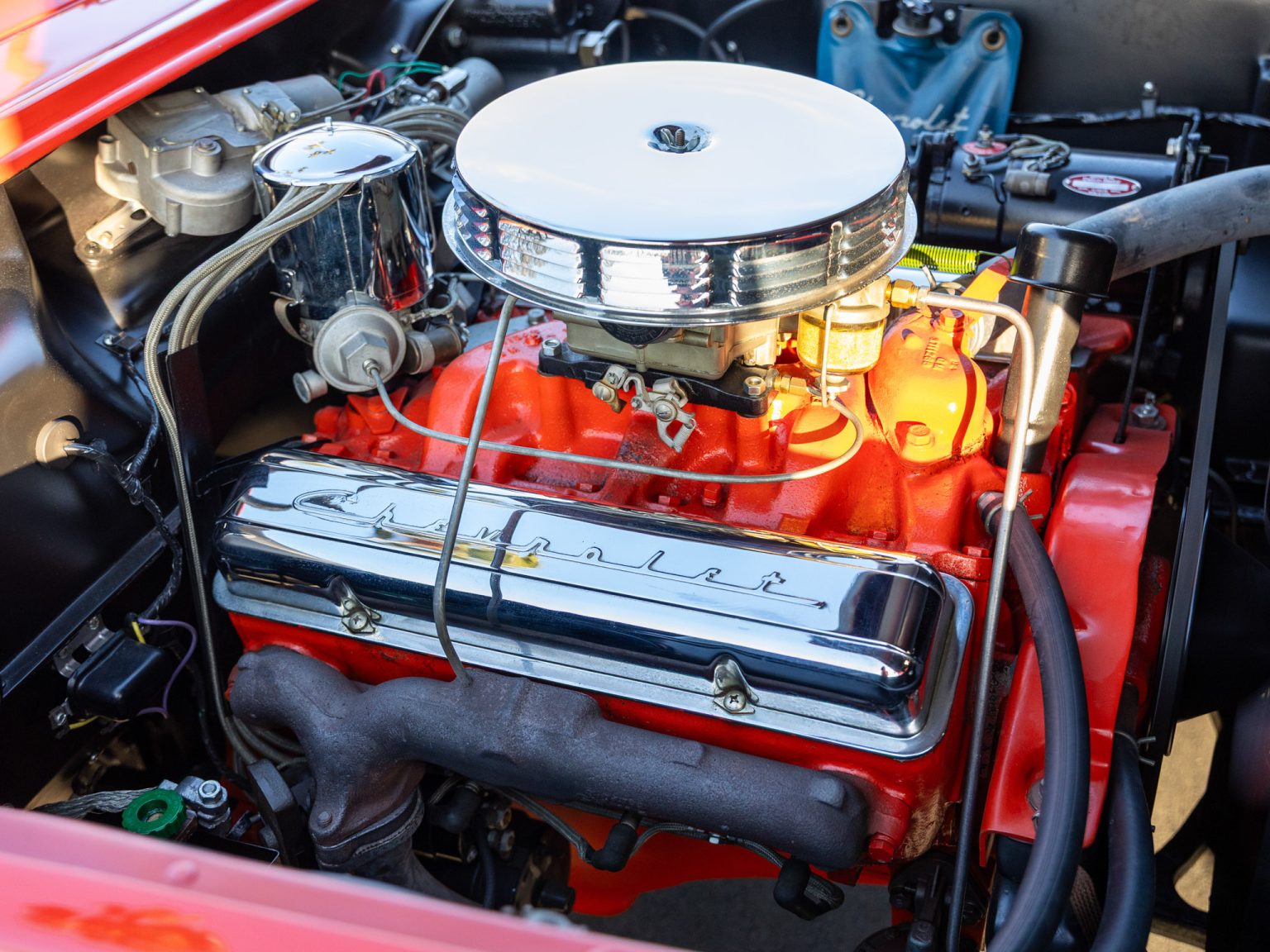 BaT 1955 Red Corvette 115