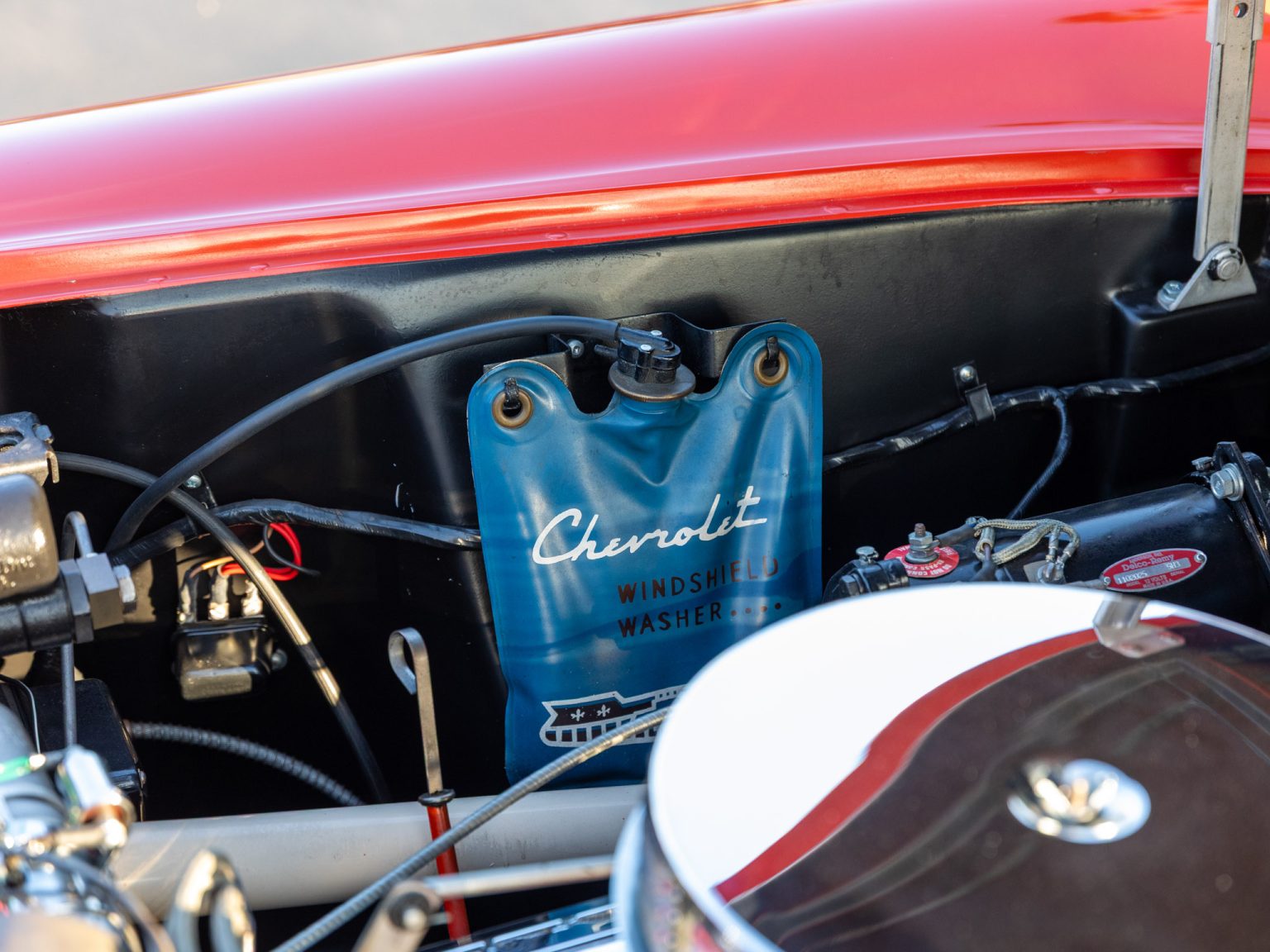 BaT 1955 Red Corvette 123