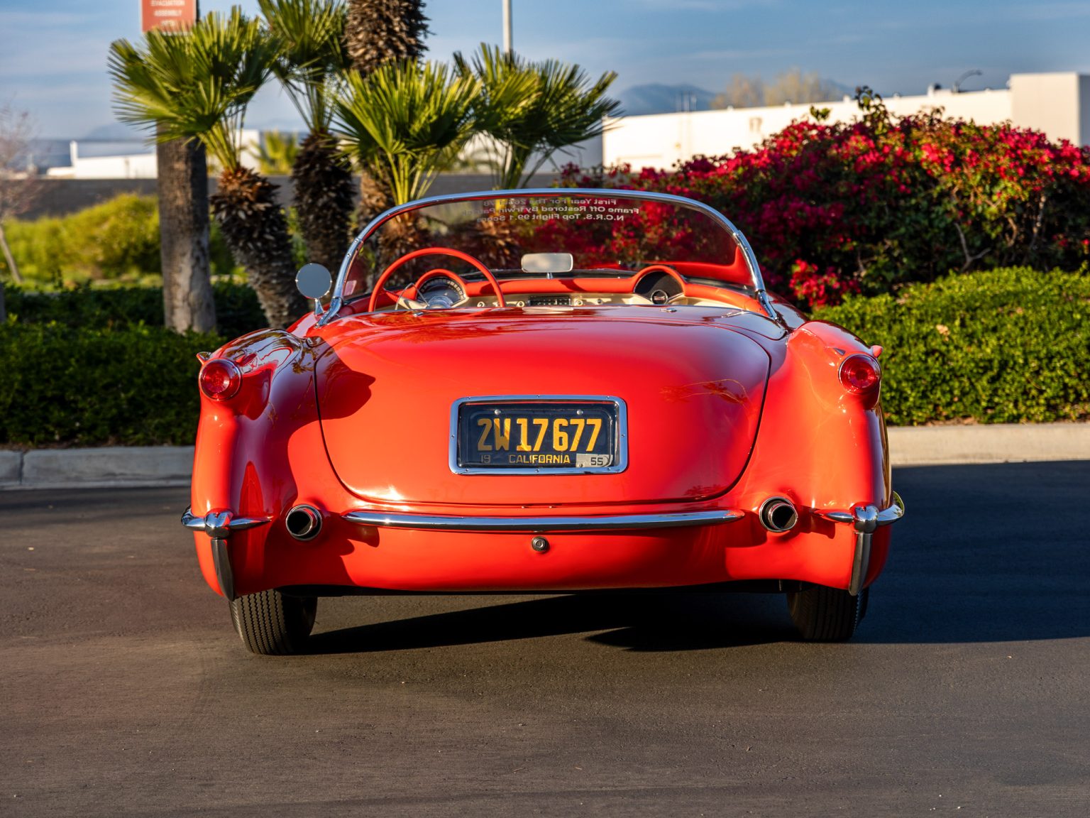 BaT 1955 Red Corvette 125