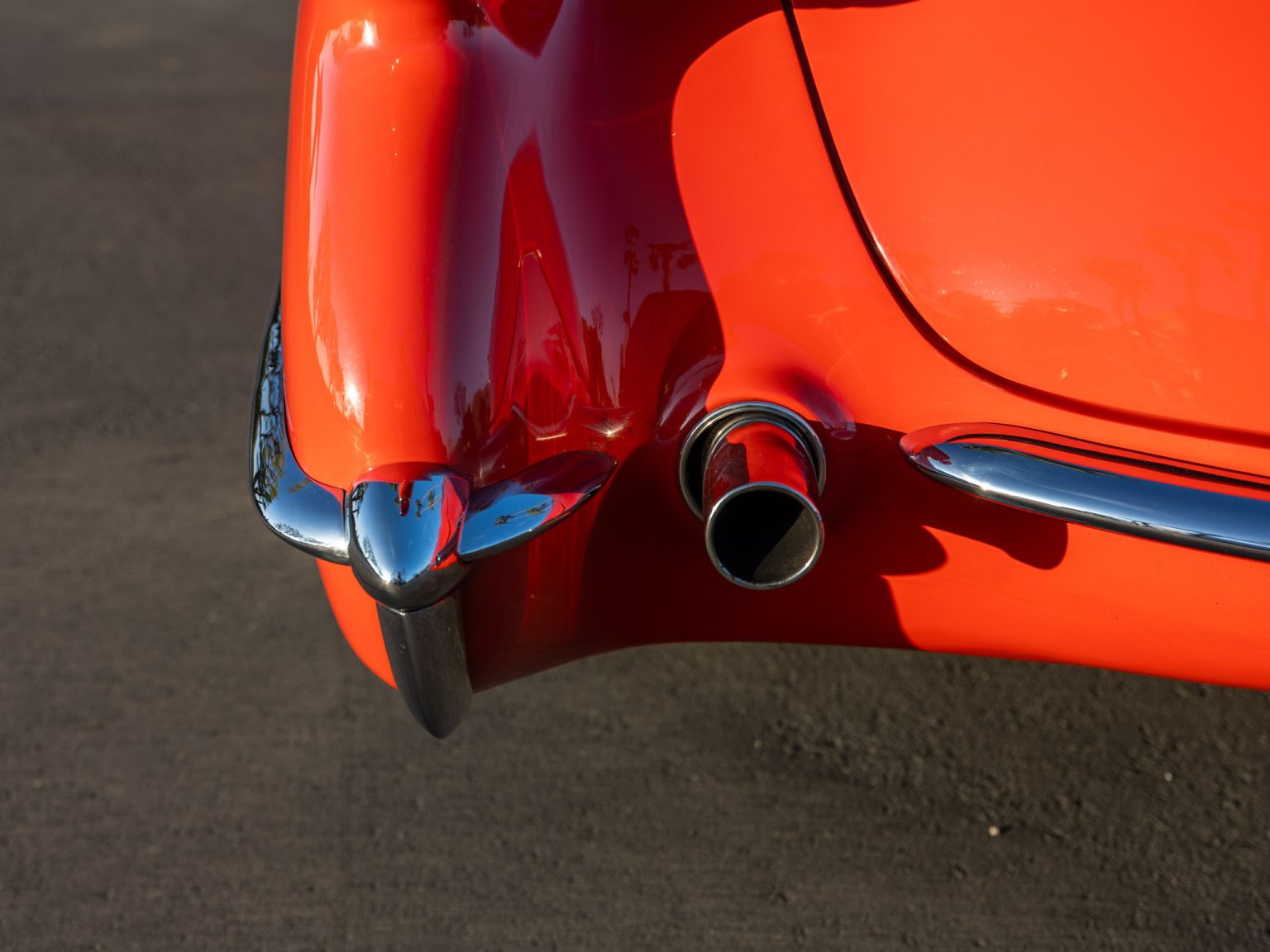 BaT 1955 Red Corvette 129