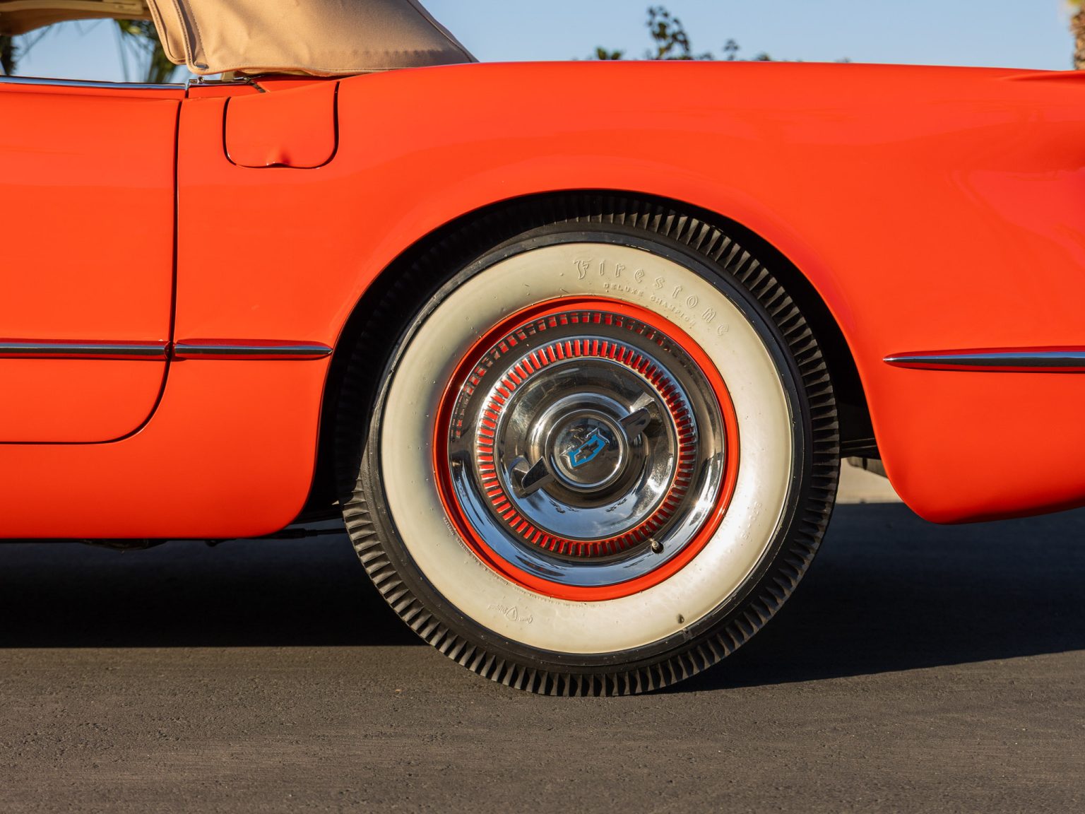 BaT 1955 Red Corvette 13