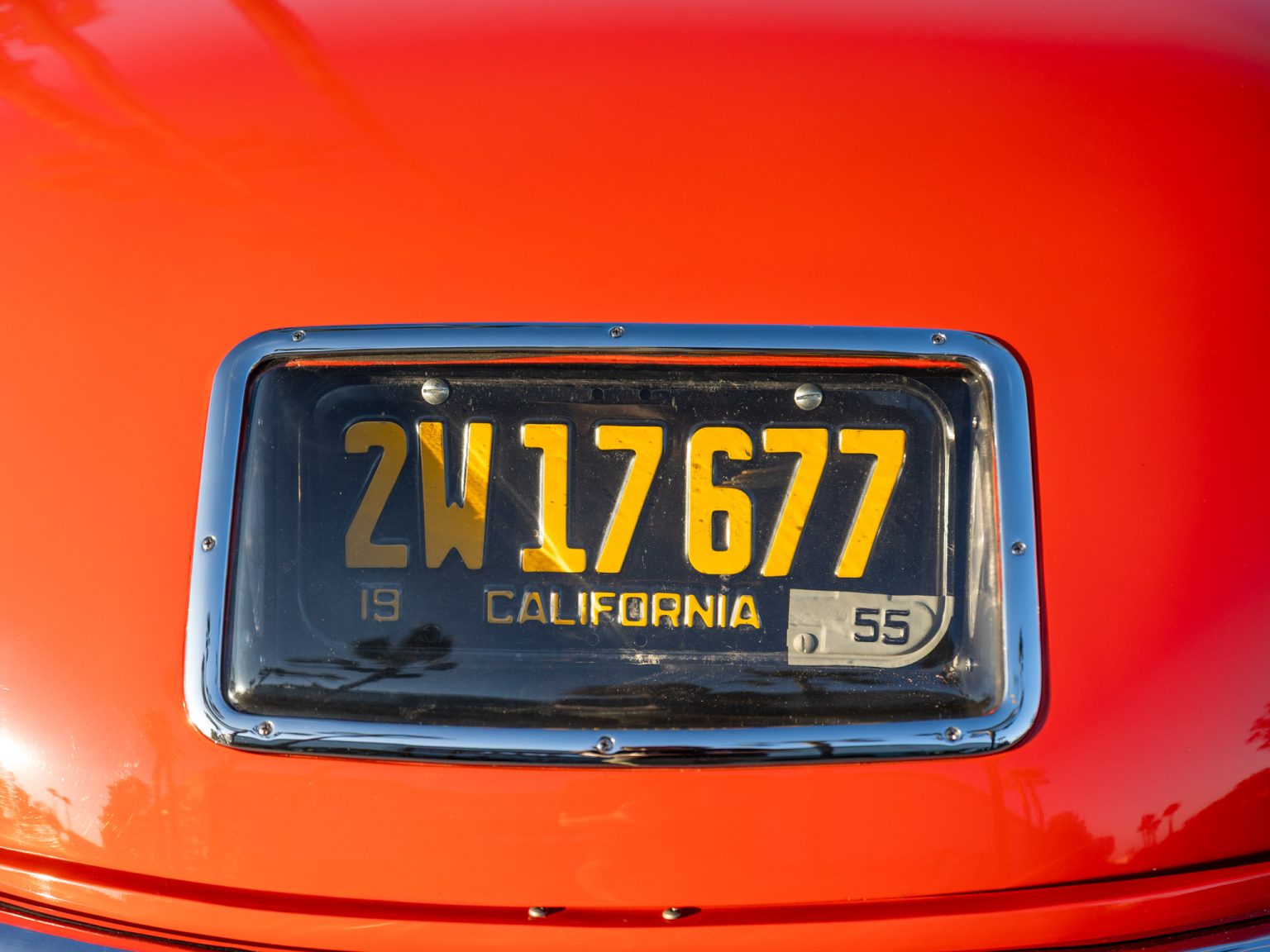 BaT 1955 Red Corvette 130