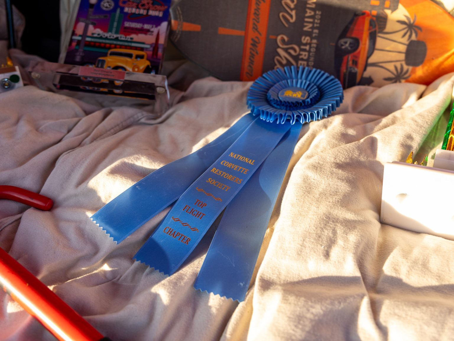 BaT 1955 Red Corvette 149