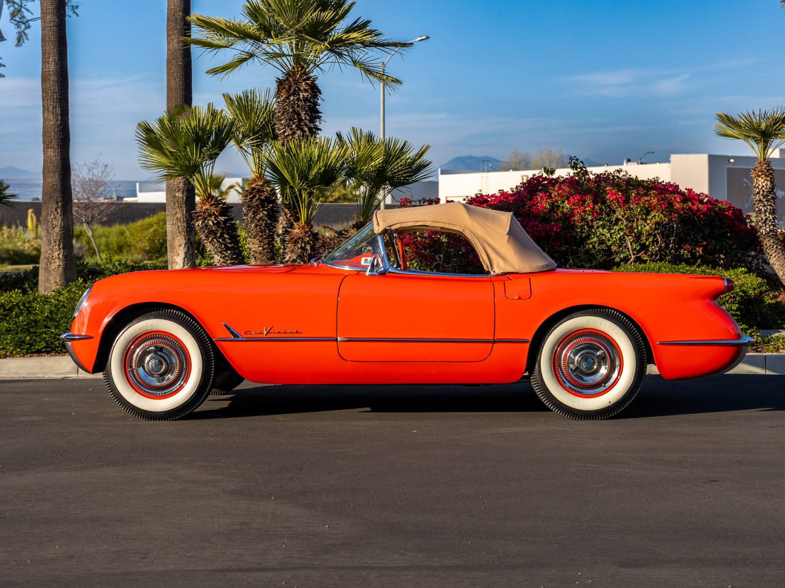 BaT 1955 Red Corvette 3