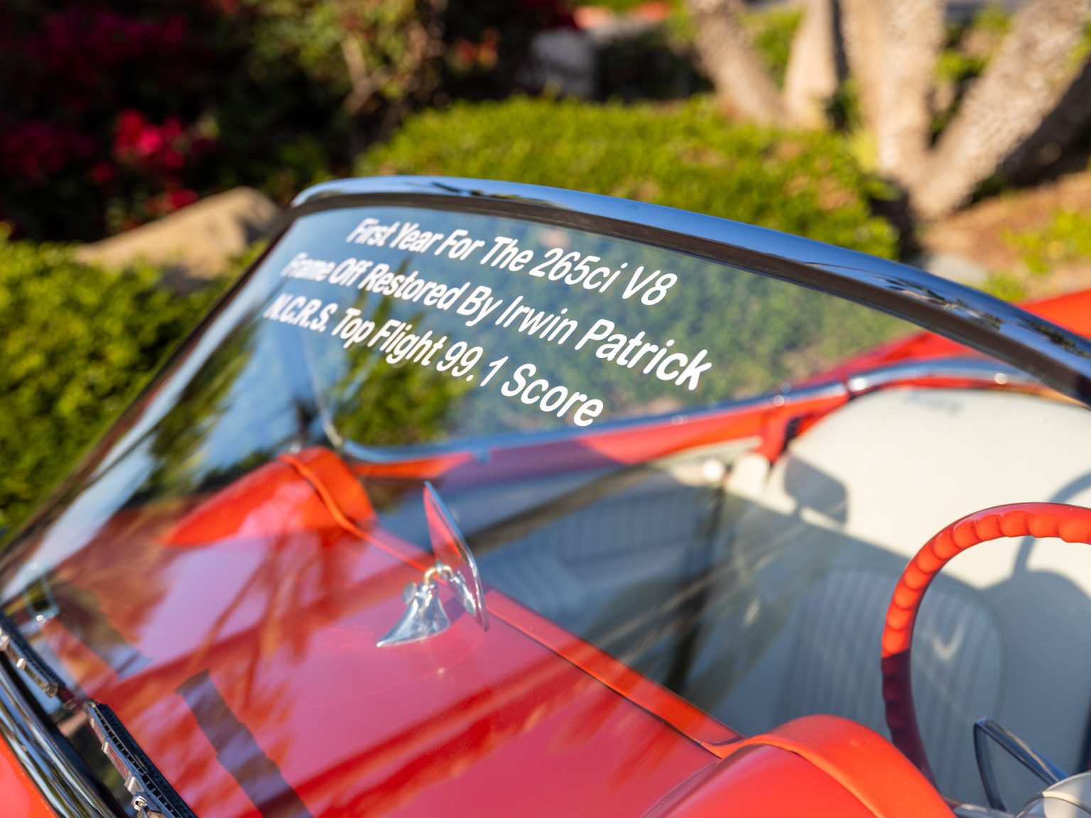 BaT 1955 Red Corvette 44