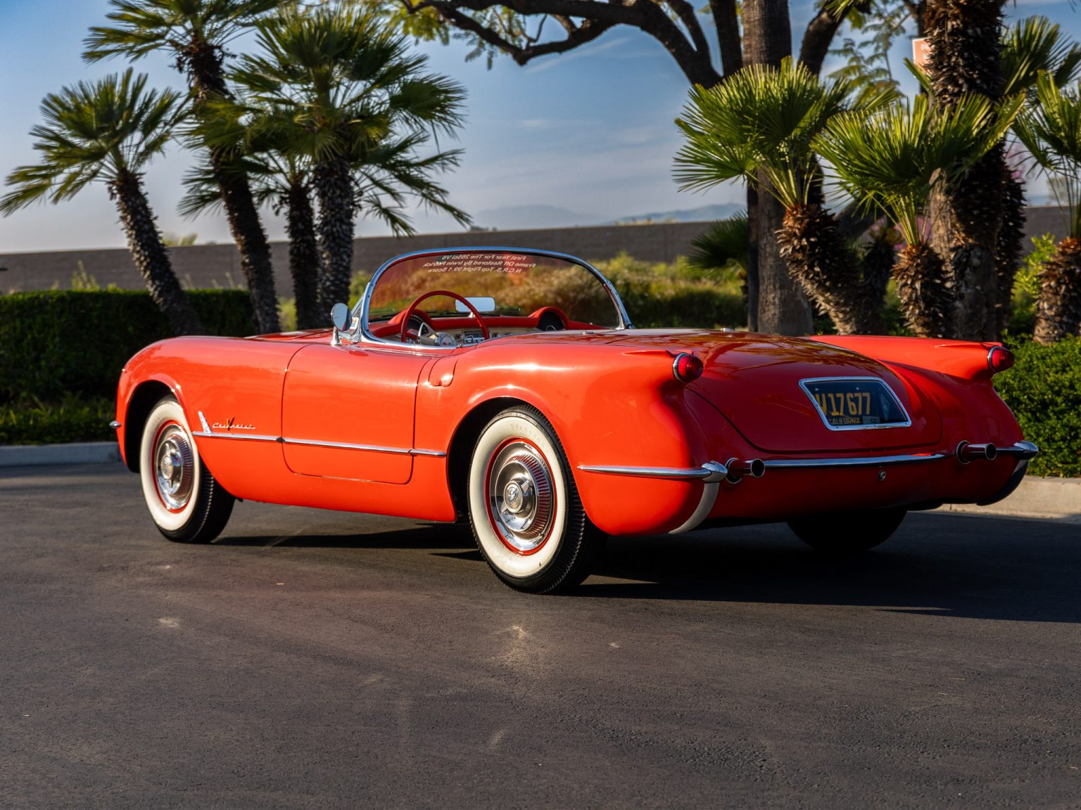 BaT 1955 Red Corvette 45