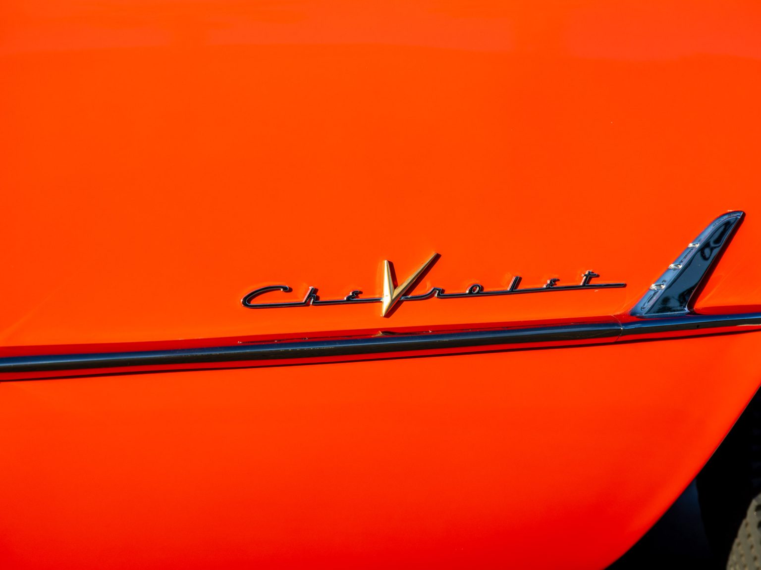 BaT 1955 Red Corvette 57