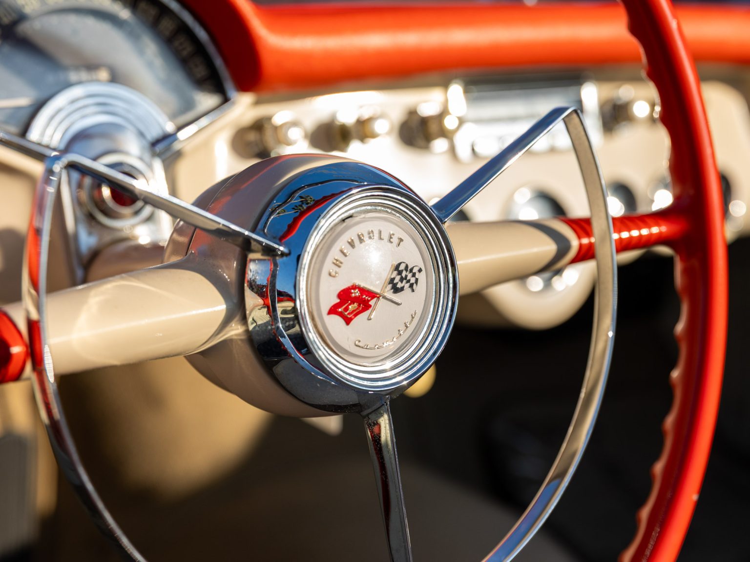 BaT 1955 Red Corvette 68