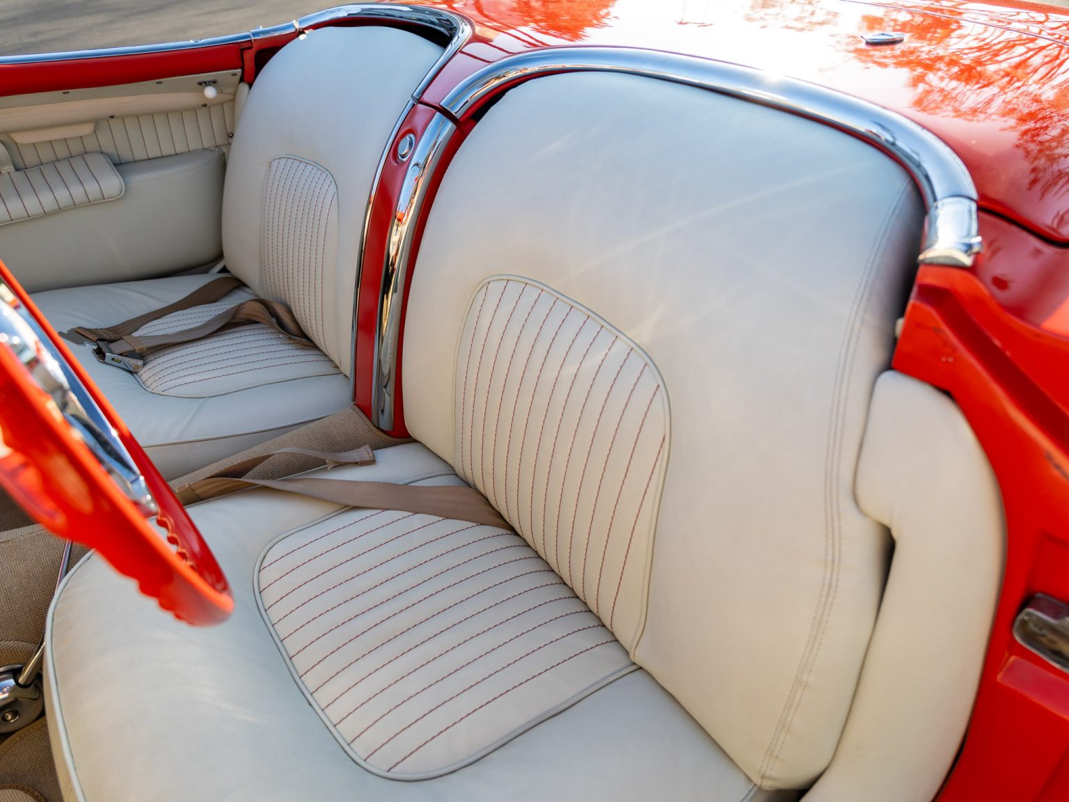 BaT 1955 Red Corvette 76