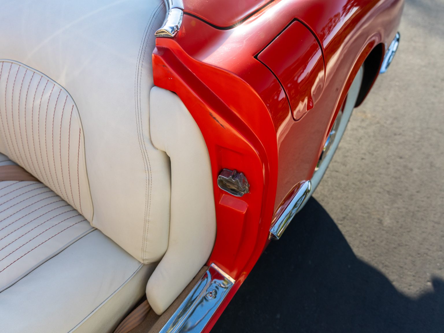 BaT 1955 Red Corvette 77