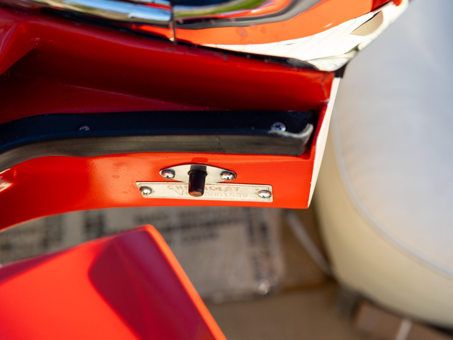 BaT 1955 Red Corvette 78