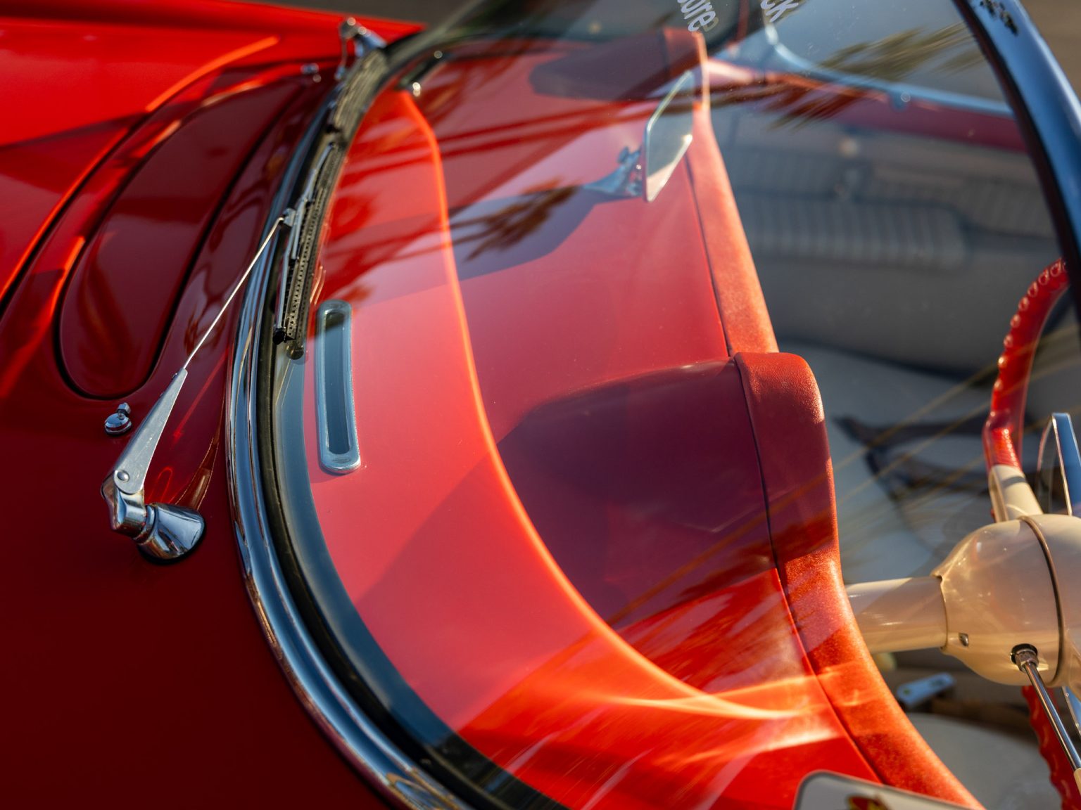 BaT 1955 Red Corvette 82