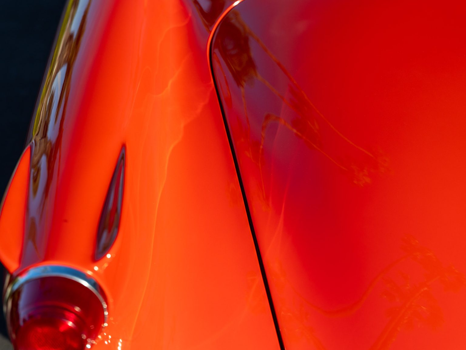 BaT 1955 Red Corvette 85