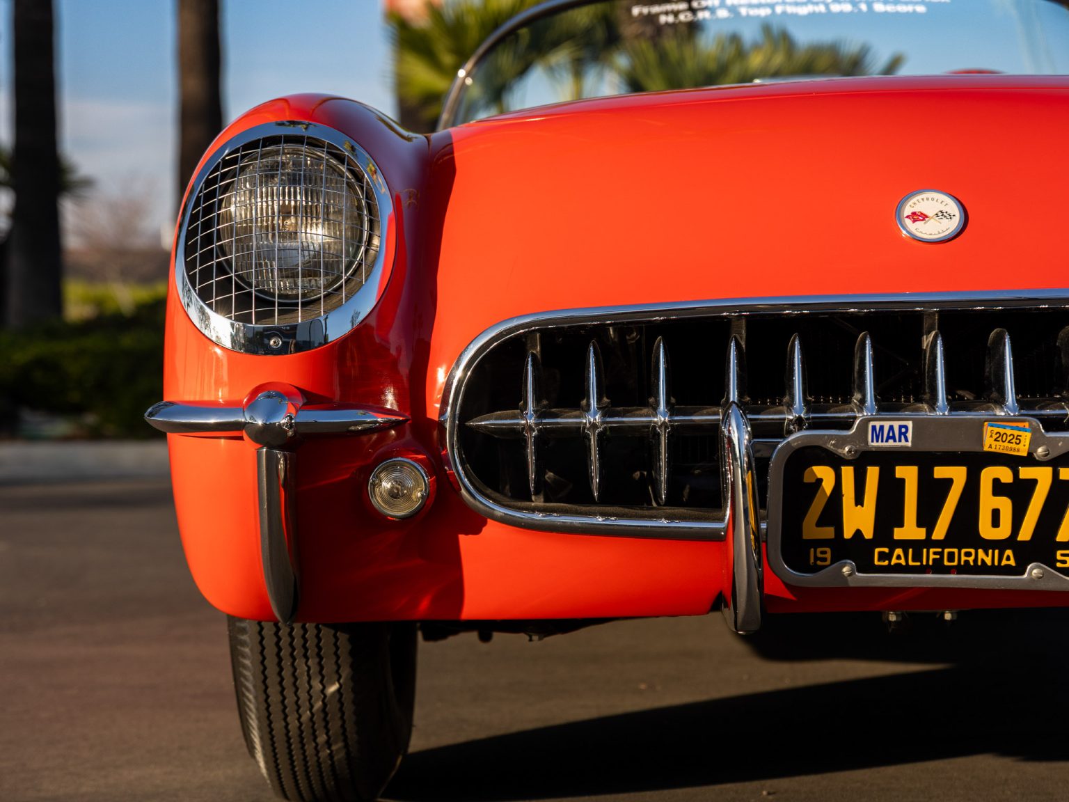 BaT 1955 Red Corvette 88