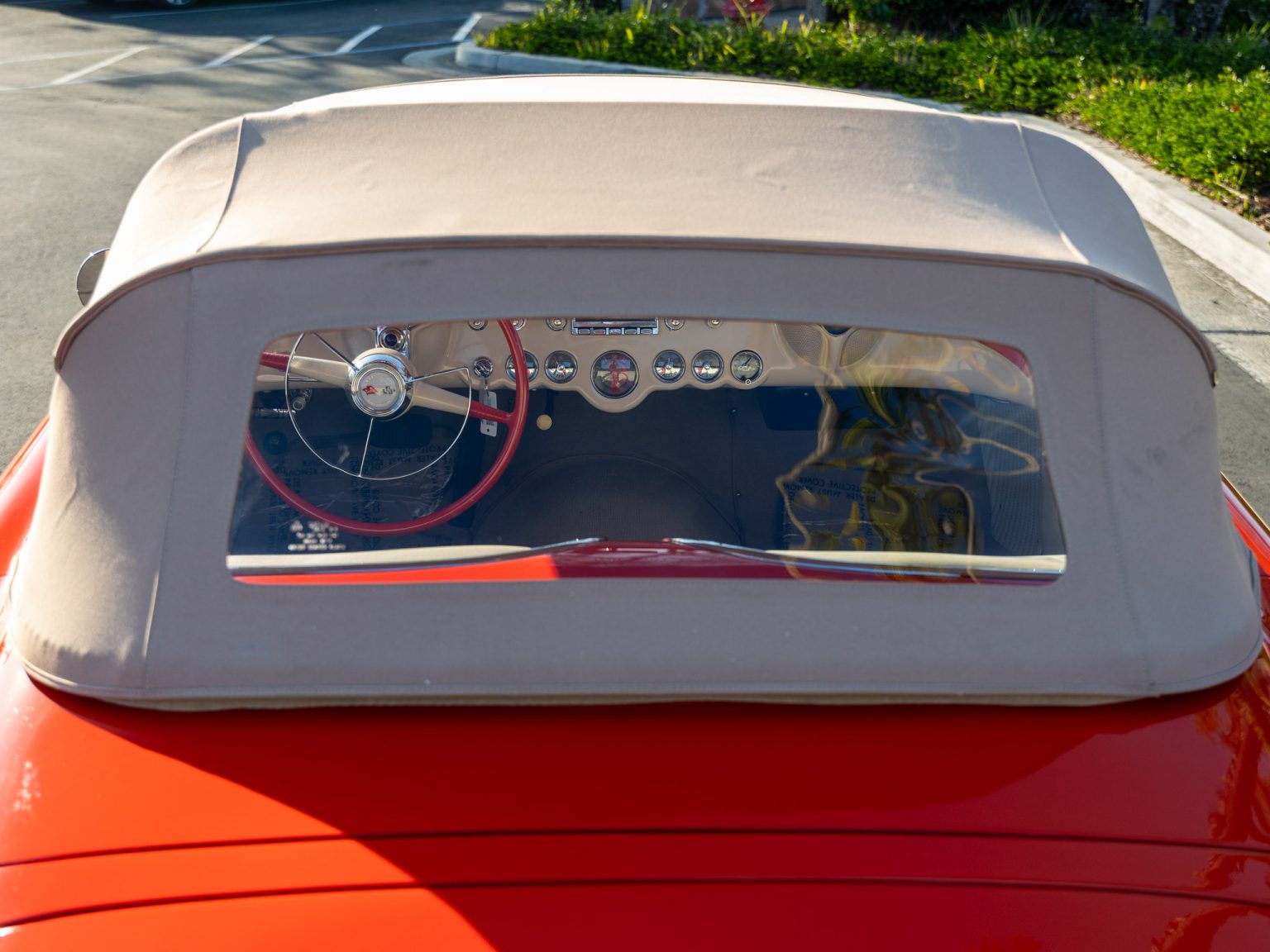 BaT 1955 Red Corvette 9