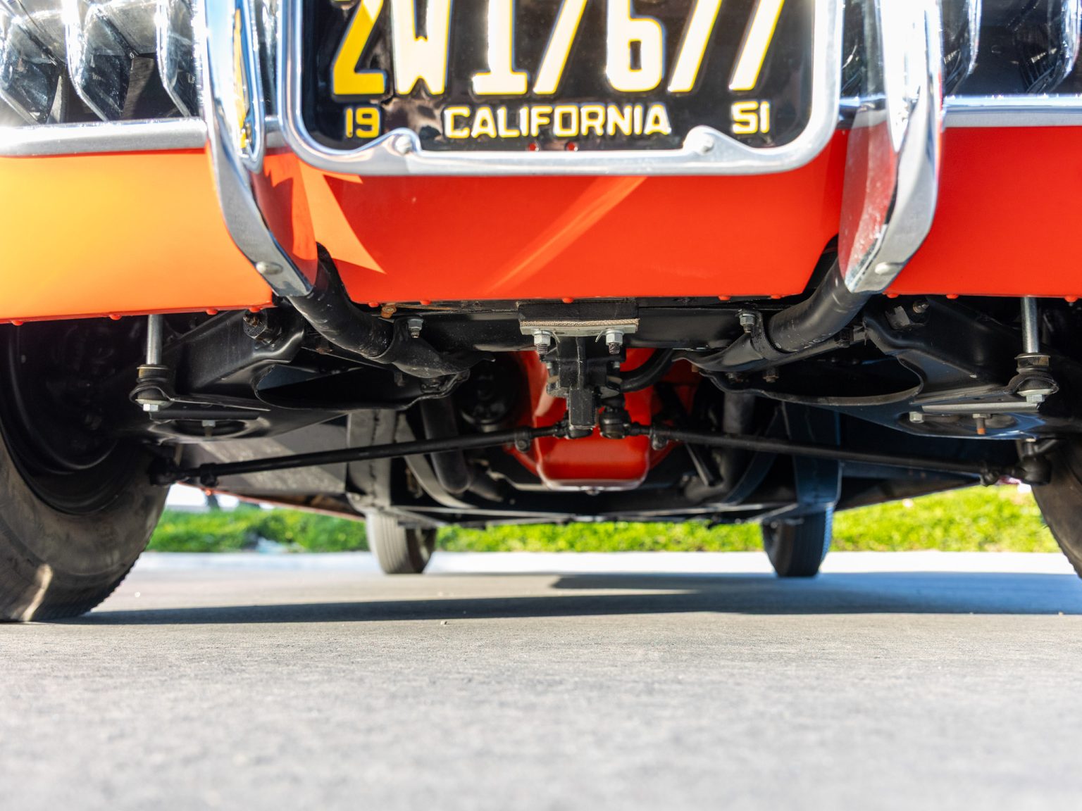 BaT 1955 Red Corvette 91