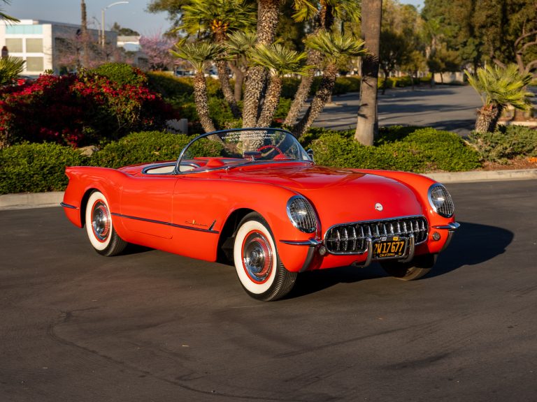1955 Gypsy Red Corvette Roadster