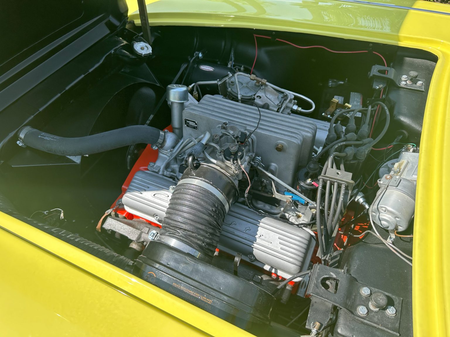 BaT 1958 Panama Yellow Corvette 6084