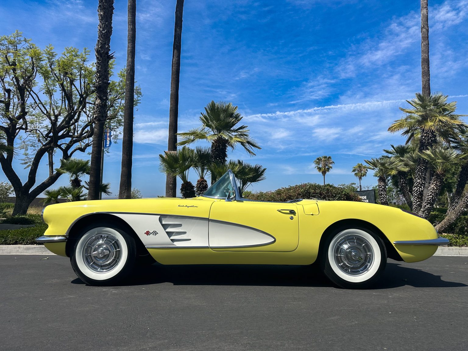BaT 1958 Panama Yellow Corvette 6094