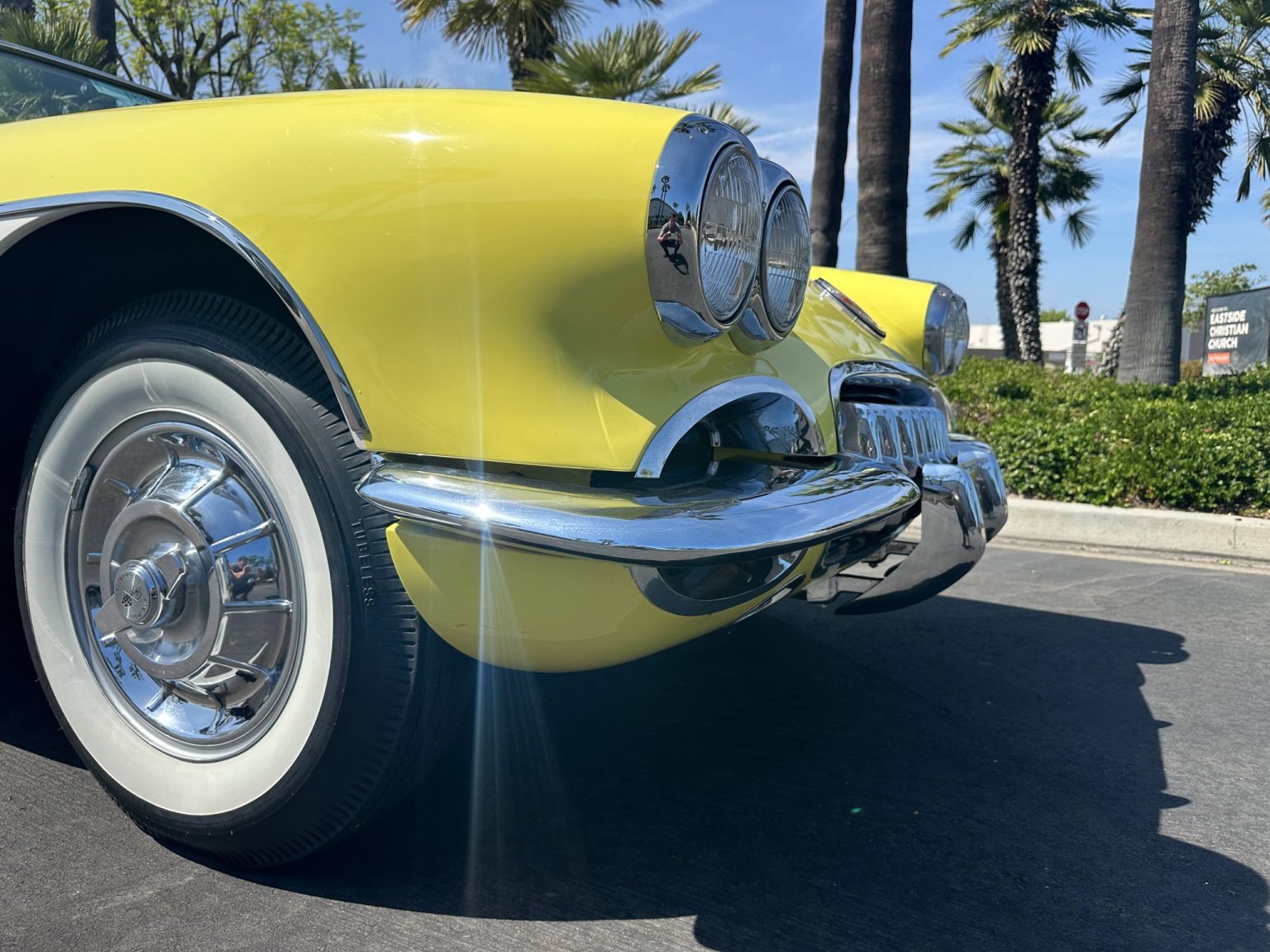 BaT 1958 Panama Yellow Corvette 6099