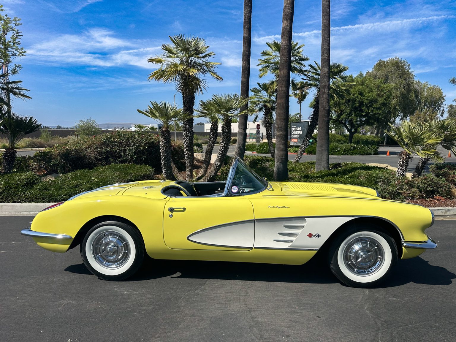 BaT 1958 Panama Yellow Corvette 6100