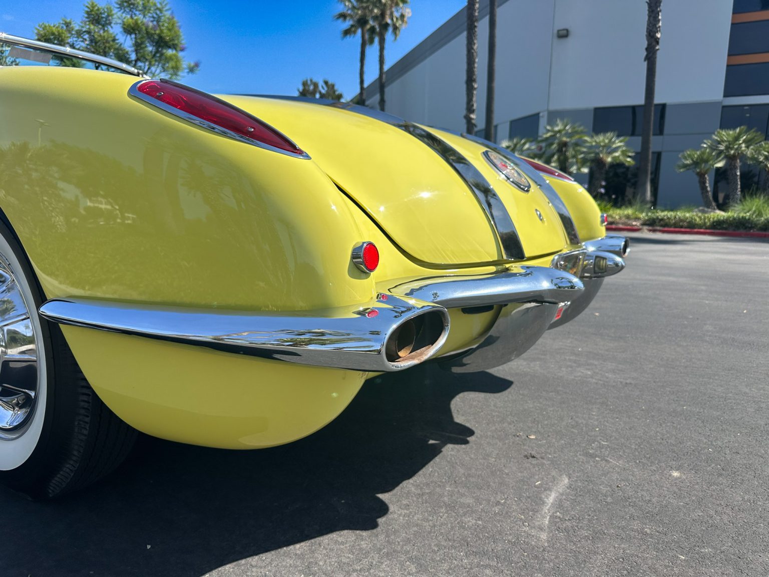 BaT 1958 Panama Yellow Corvette 6104