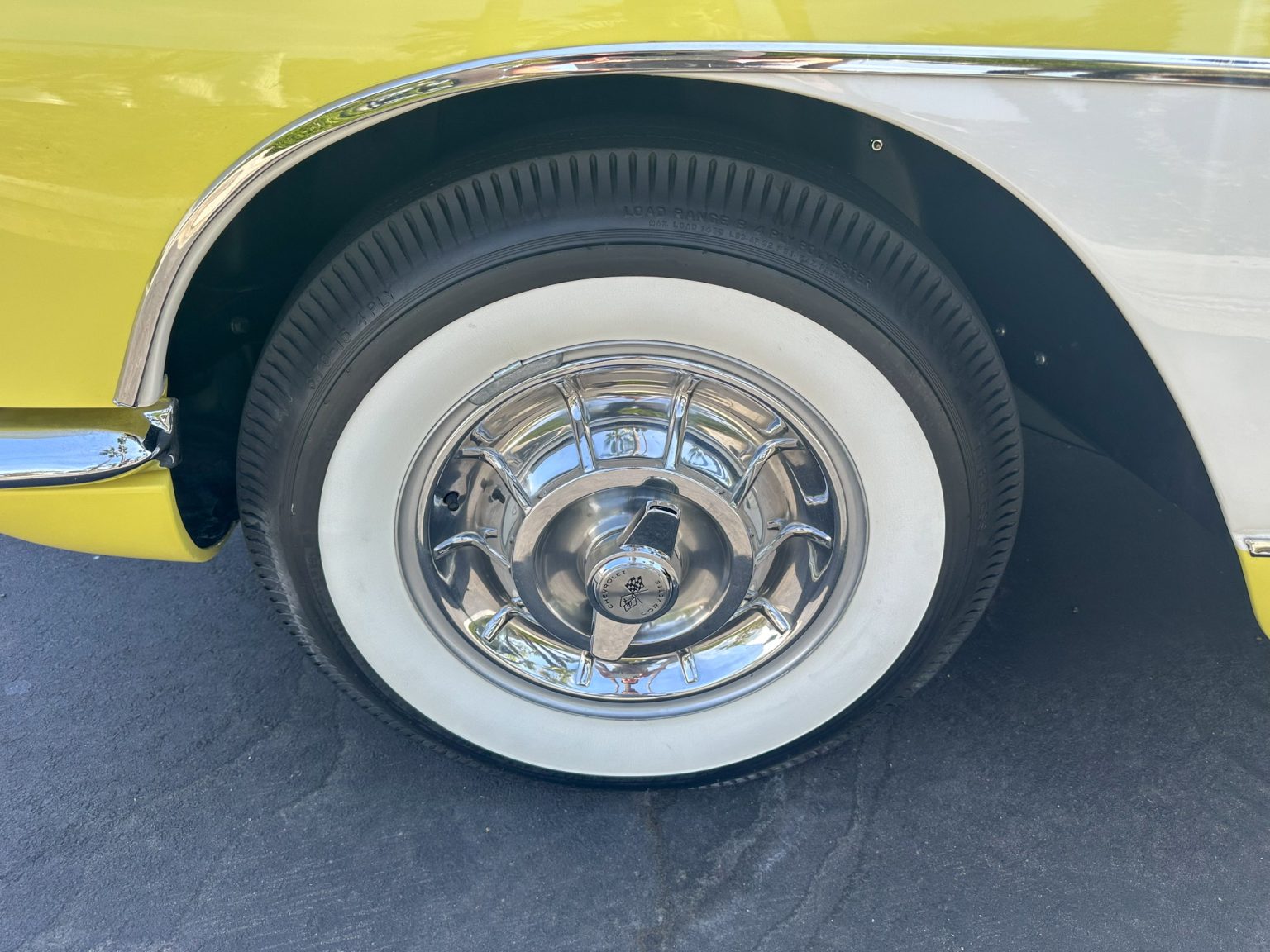 BaT 1958 Panama Yellow Corvette 6108