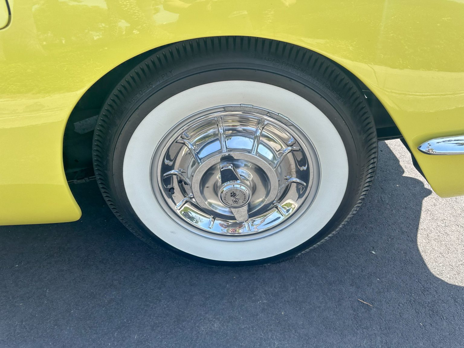 BaT 1958 Panama Yellow Corvette 6109