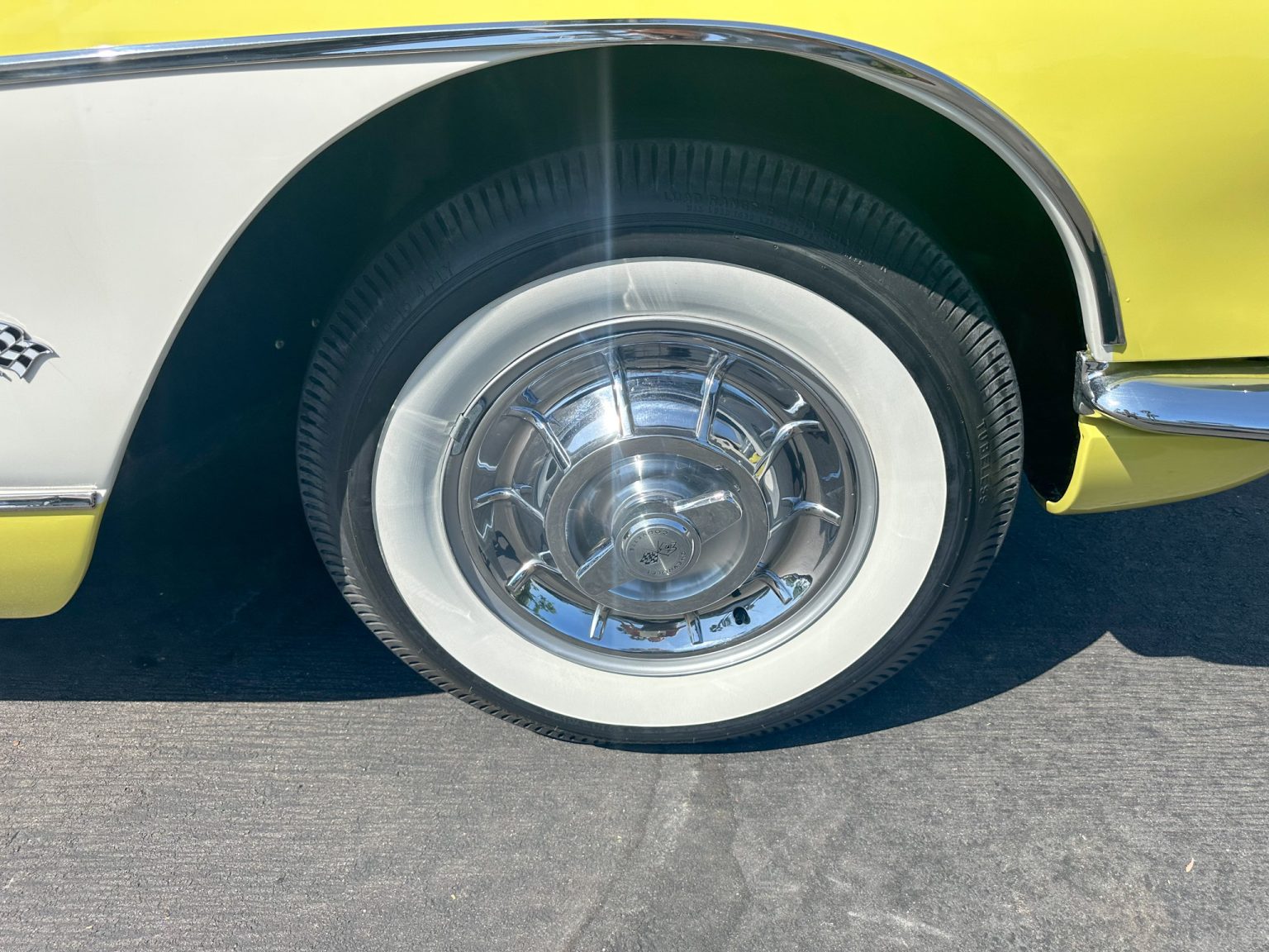 BaT 1958 Panama Yellow Corvette 6111