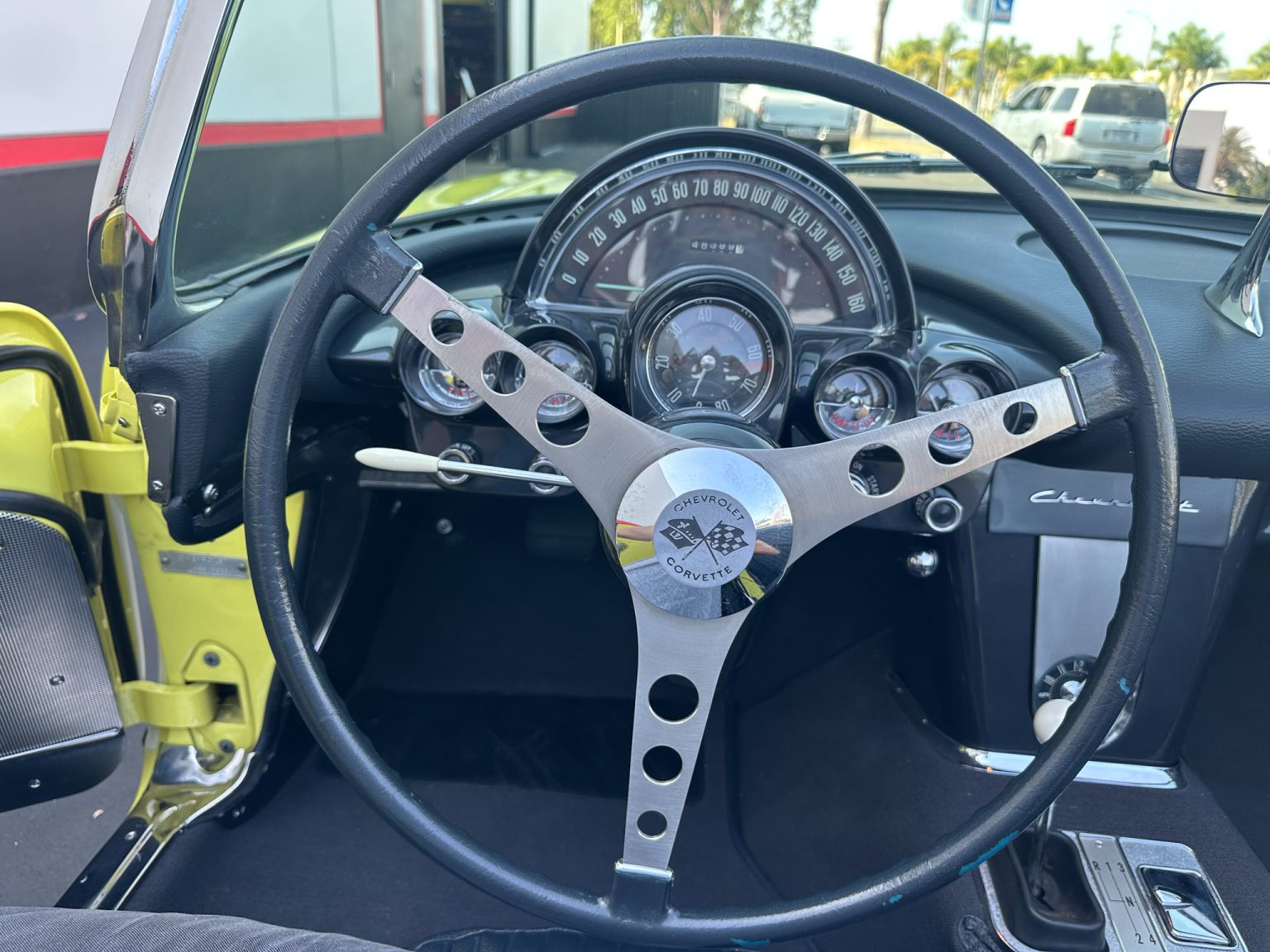 BaT 1958 Panama Yellow Corvette 6120