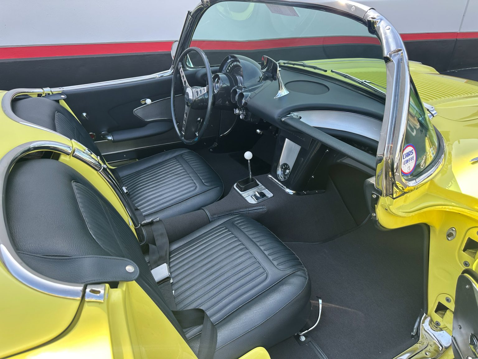 BaT 1958 Panama Yellow Corvette 6126