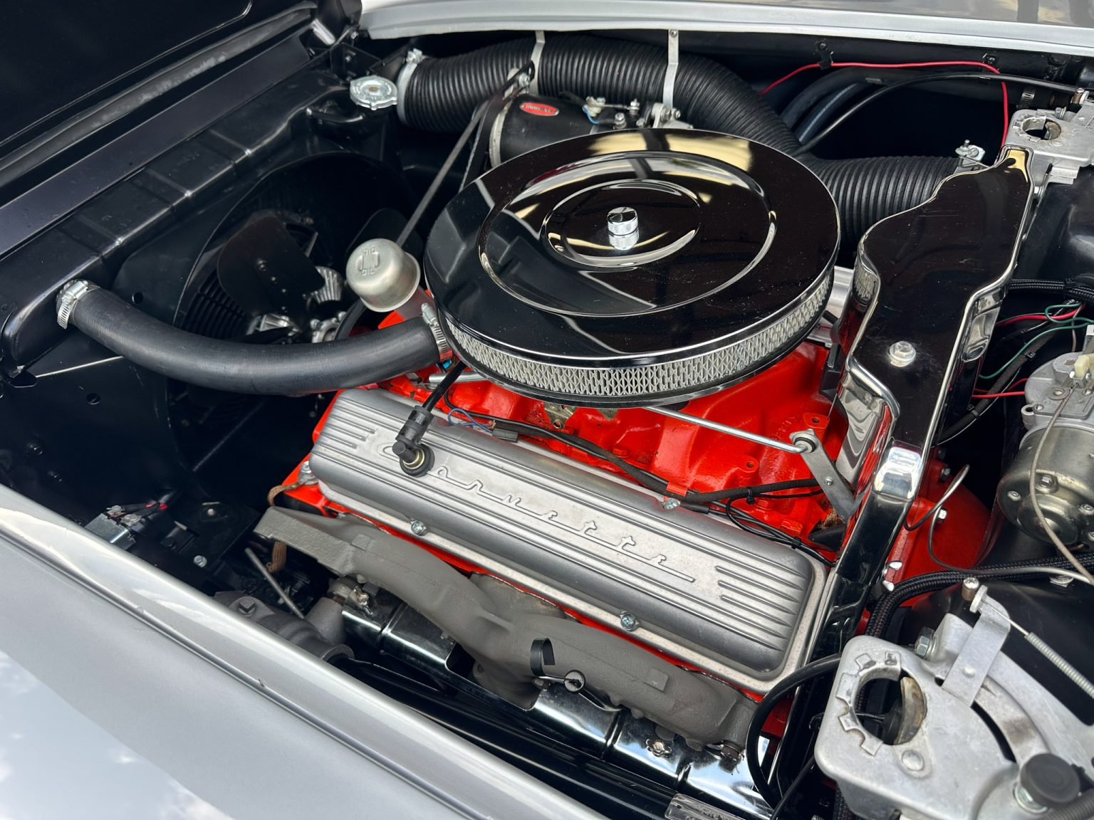 BaT 1960 Silver Corvette Convertible 8823