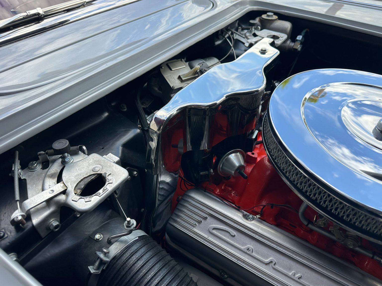 BaT 1960 Silver Corvette Convertible 8828