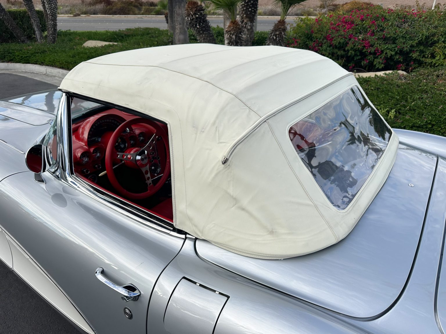 BaT 1960 Silver Corvette Convertible 8834