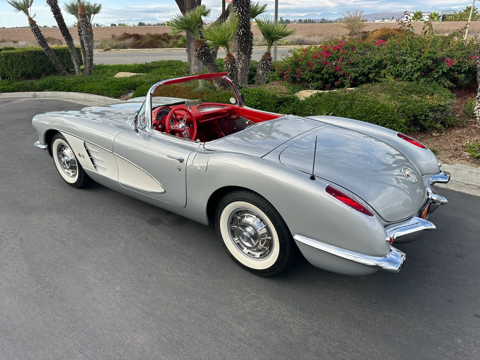 BaT 1960 Silver Corvette Convertible 8841