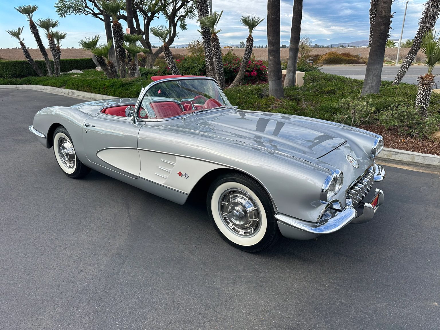 BaT 1960 Silver Corvette Convertible 8844