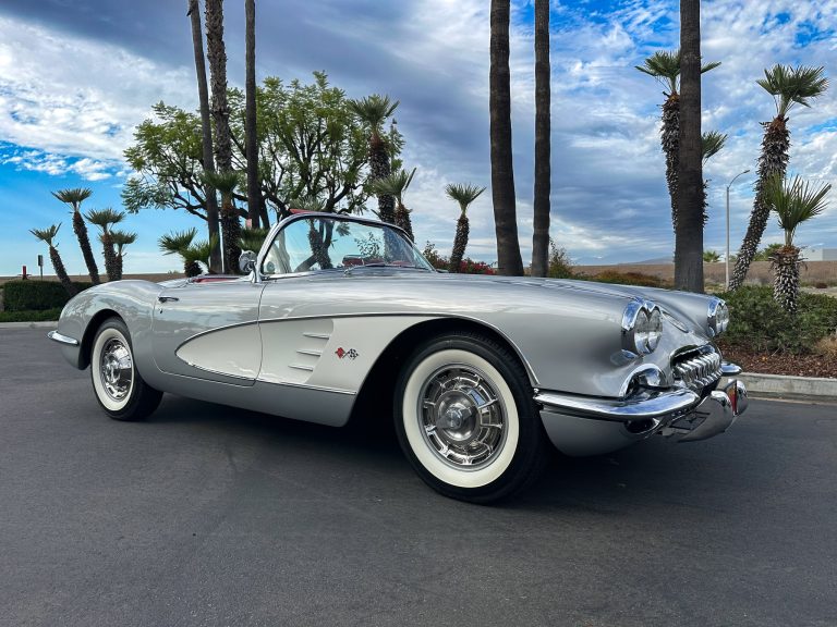 1960 Sateen Silver Corvette Convertible