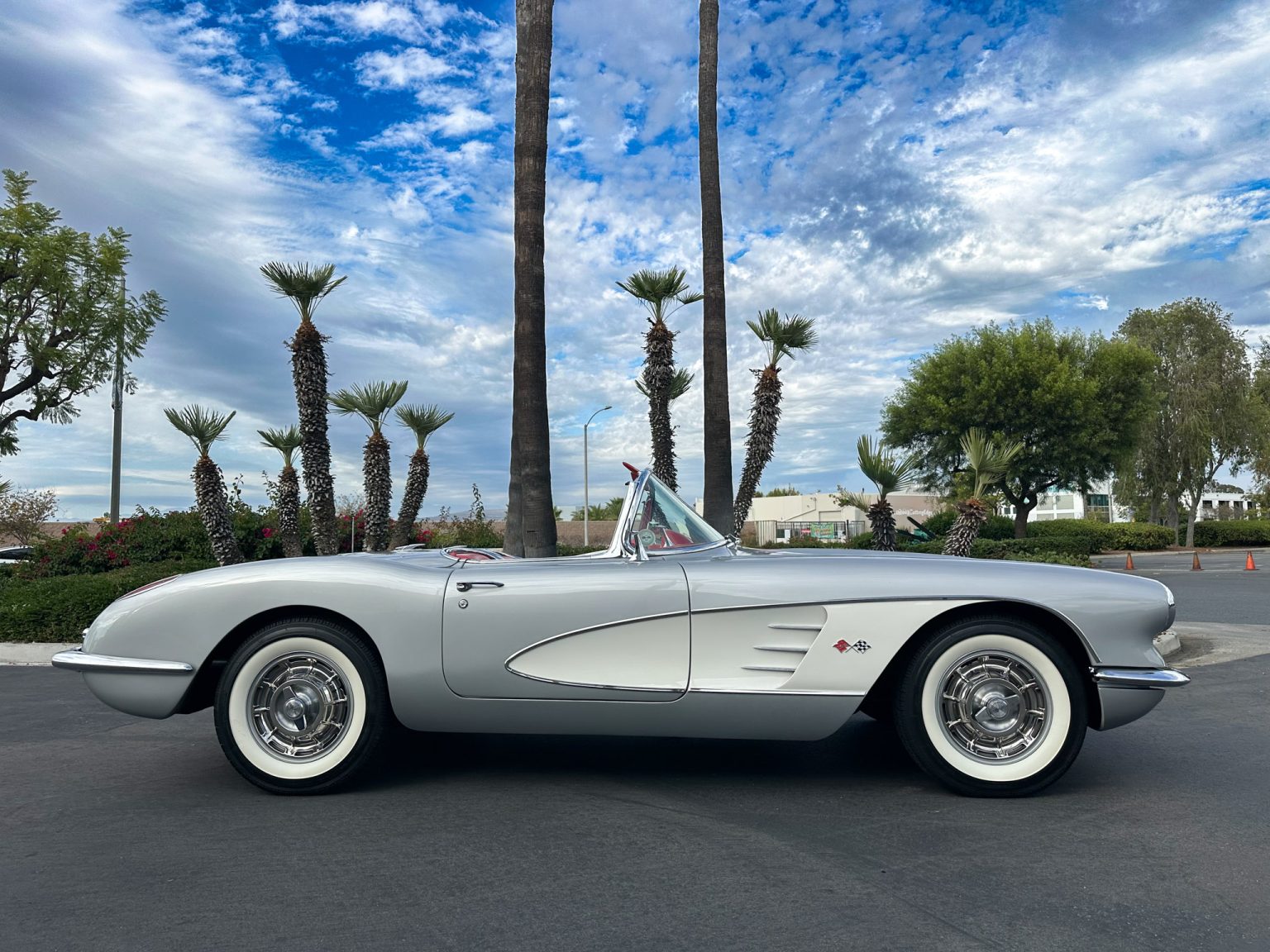 BaT 1960 Silver Corvette Convertible 8847